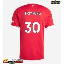 Camisa de Futebol Liverpool Jeremie Frimpong #30 Equipamento Principal 2025-26 Manga Curta